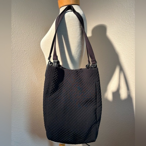 Vera Bradley Handbags - Vera Bradley Black Quilted Change It Up Tote